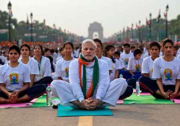 international yoga day millions of people bend and twist their bodies