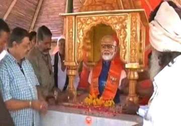 modi s rajkot fans build temple for him