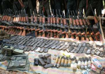 army finds war like stores of arms in assam forest