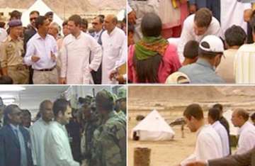 rahul s visit a healing touch for leh cloudburst victims