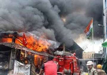 fire in kolkata s heritage new market