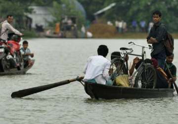 flood situation in assam grim over 2 lakh people affected