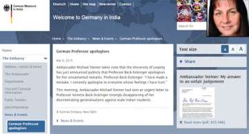 india is not a country of rapists german ambassador to professor who denied internship to indian student