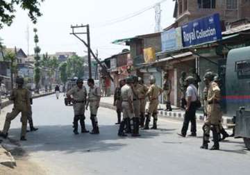 restrictions in srinagar as separatists call for shutdown