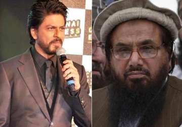 terrorist hafiz saeed invites shah rukh to stay in pakistan