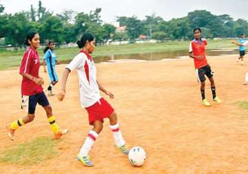 women s football match cancelled after maulvis object players clothes