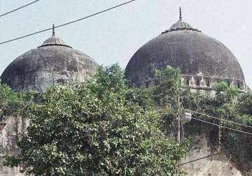 babri mosque model raised in ayodhya security tightened