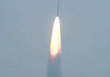 rocket blasts off with india s first space observatory