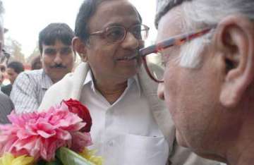 chidambaram visits naxal hit lalgarh