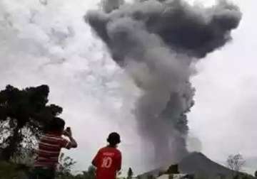 ejection of smoke and ashes trigger fear of volcanic eruption in manipur village