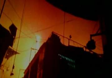 major fire in south mumbai s crawford market