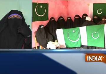 check how many pak flags are unfurled in j k when they win asiya andrabi