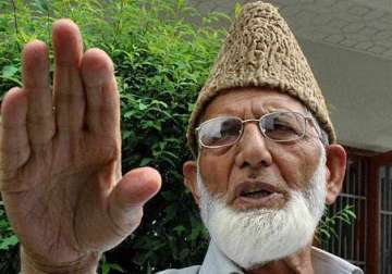people will continue waving pak flags in kashmir syed ali shah geelani
