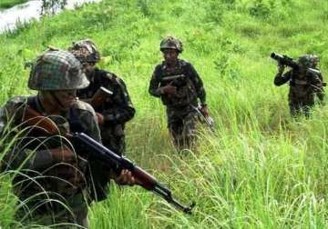 five guerrillas one soldier killed near loc