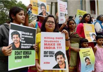 dalit student suicide politicians head to hyderabad as protests escalate