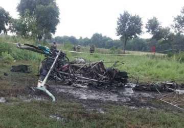 army helicopter crashes in bareilly three officers killed