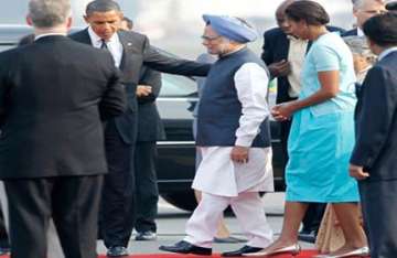 obama arrives in delhi