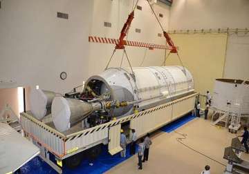 gslv mk iii rolls out to launch pad at sriharikota