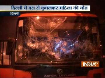 woman mowed down by dtc bus irate locals go on rampage