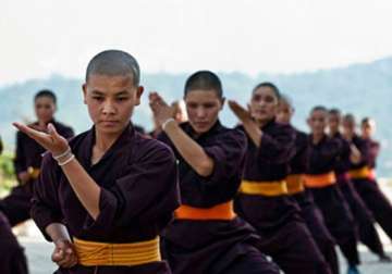 now kung fu nuns to train delhi girls in self defence