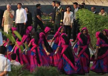 vibrant gujarat culture cuisine on display as xi arrives in india