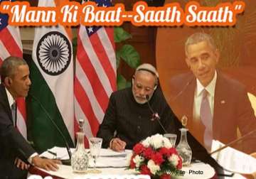 mann ki baat features obama modi no hard issues discussed
