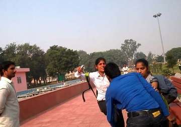 another video of rohtak sisters beating molester goes viral