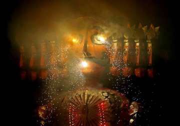 evil goes up in smoke as zest marks dussehra festivities