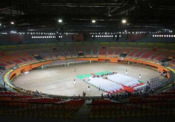 indira gandhi stadium robbed of furniture fixture installed for cwg