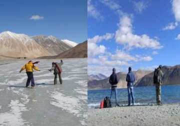 juley leh as visitors flock to the cold desert
