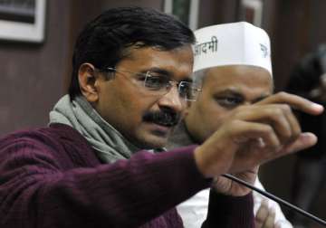 kejriwal told pak journalists congress supported to trap us now they are themselves trapped