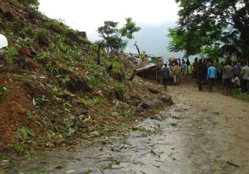 landslides house collapses kill eight in mizoram 11 missing