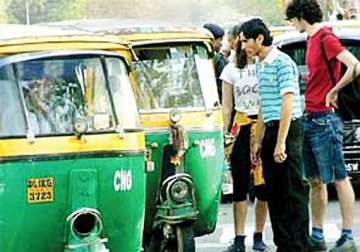 large number of autos taxis go off delhi roads commuters hit