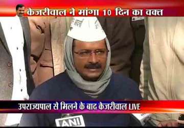 live reporting kejriwal sets conditions before bjp congress for forming govt in delhi