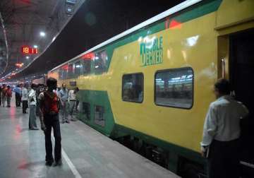 mp s first double decker train to be flagged off tomorrow