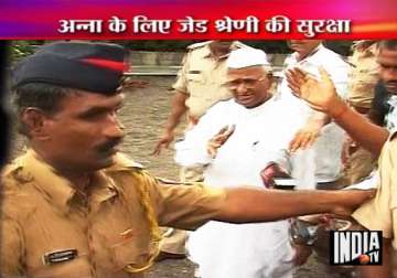 maharashtra police says anna hazare has been provided adequate security cover