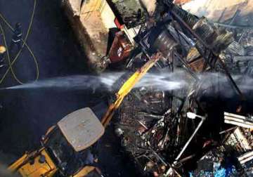 major fire breaks out at construction site in mumbai
