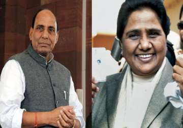 making mayawati cm with our support a mistake says rajnath