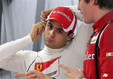 massa fastest in practice force india drivers in top 10