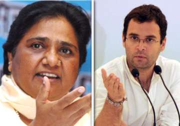 mayawati asks rahul to stop enacting drama for vote bank politics