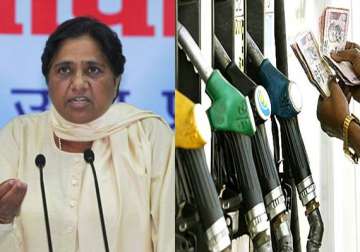 mayawati demands rollback of petrol price hike