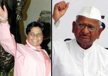 mayawati extends support to anna hazare s movement