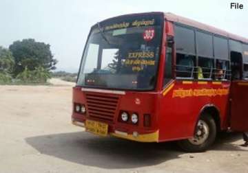 miraculous escape for 25 as portion of bus hangs in air