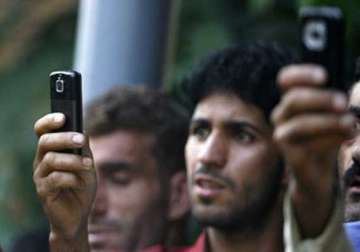 mobile phone services hit in kashmir valley