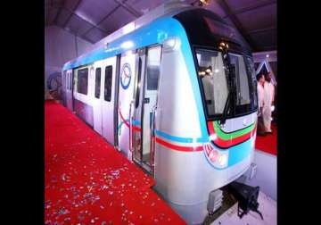 model coach of hyderabad metro unveiled