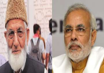 modi should accept injustices done to kashmiris says geelani