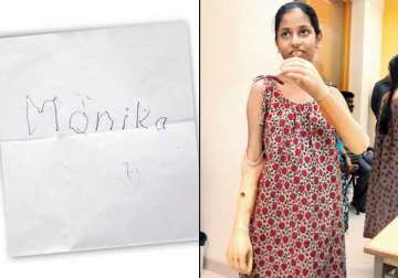 monika more who lost her arms in train accident can write again