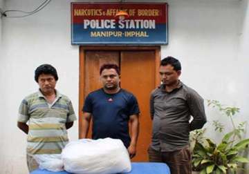 narcotic tablets seized from a person in manipur