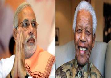 narendra modi pays homage to nelson mandela on his birthday