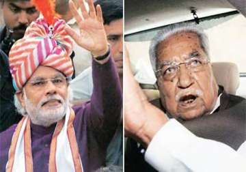 narendra modi seeking to better keshubhai s record in gujarat in ls polls